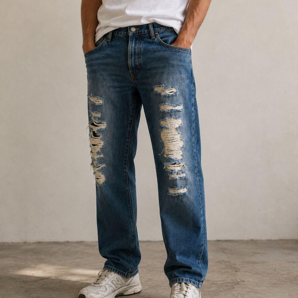 Gap distressed slim denim jeans